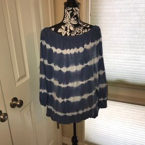 Cute off the shoulder tie dye